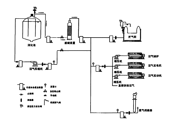沼气蒸汽锅炉结构原理图
